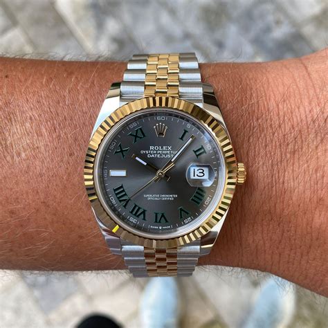 wimbledon rolex dial|Rolex Wimbledon 41mm two tone.